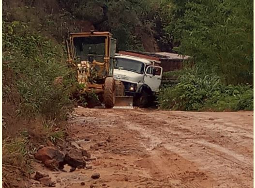 CUPARAQUE: Acidente com caminhão na tarde desta terça-feira.